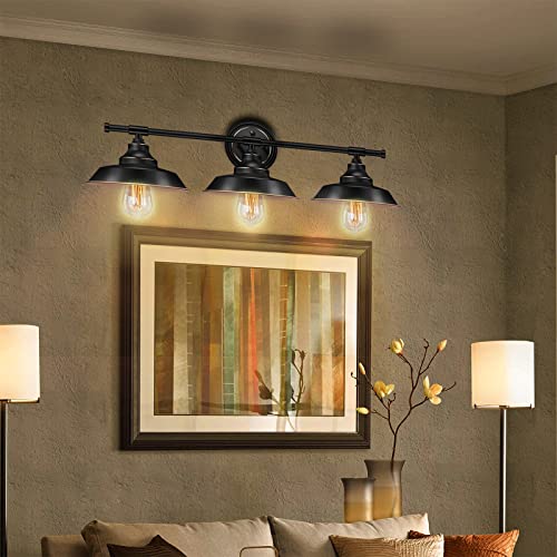 Farmhouse Rustic Style Vintage 3-Lights Vanity Wall Sconce