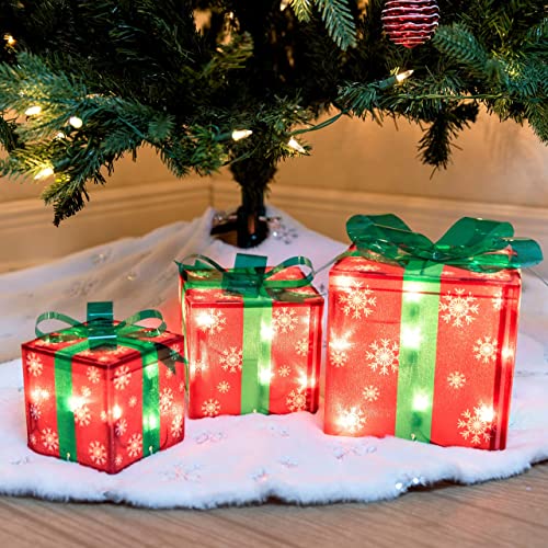 Christmas Lighted Boxes Decoration