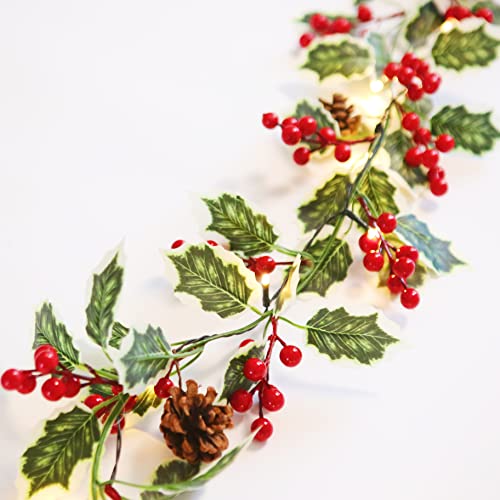 6FT Lighted Christmas Garland Battery Operated