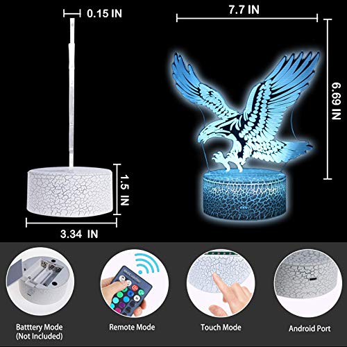 3D Illusion Bedroom Decoration Night Light Table Lamp 16 Colors