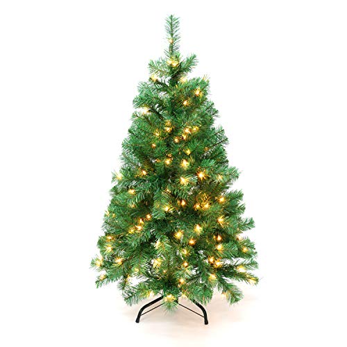 4 Feet 100 Pre Lit Christmas Tree