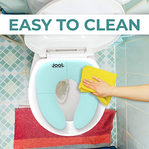 Folding Travel Potty Seat for Boys & Girls, Fits Round & Oval Toilets, Non-Slip Suction Cups, w/ Travel Bag