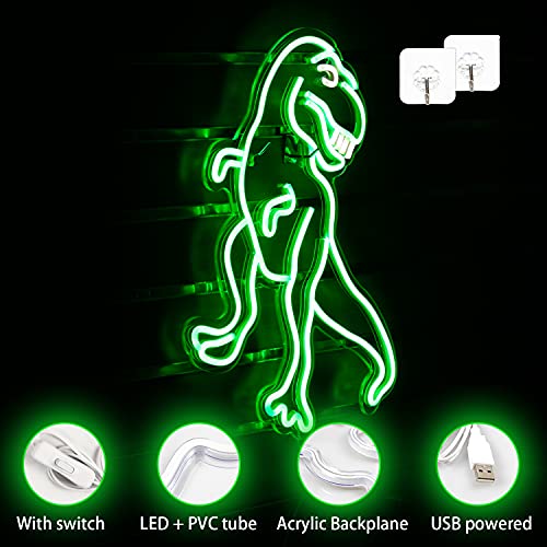 Dinosaur Wall Art LED Neon Signs 16''x 11'' for Wall Decoration
