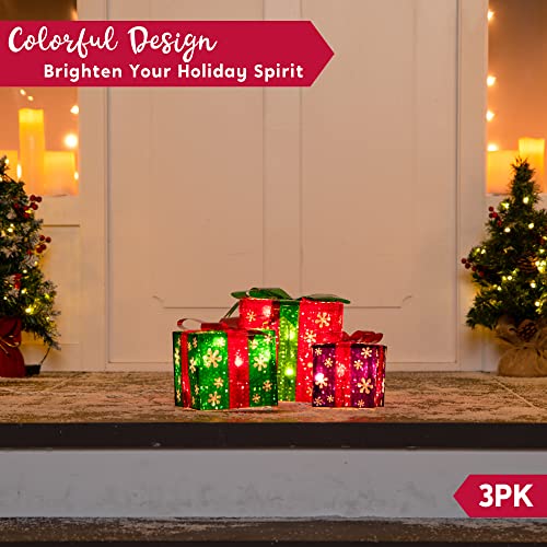 Christmas Lighted Boxes Decoration