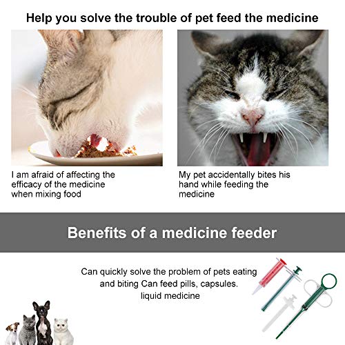 4 Pcs Pet Pill Shooter Cat/Dog Pet Medicine Feeder