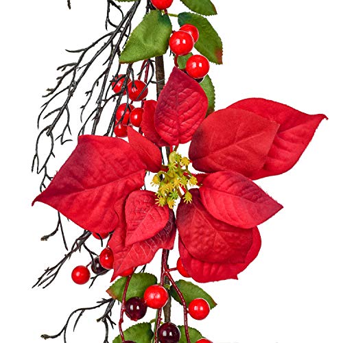 5.3 Ft Berry Christmas Garland Decoration