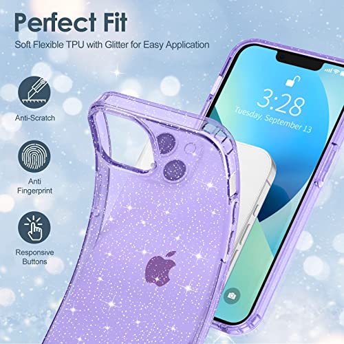 Slim Case for iPhone 13 Soft Liquid Silicone Gel Rubber Bumper, Anti-Scratch Microfiber Lining