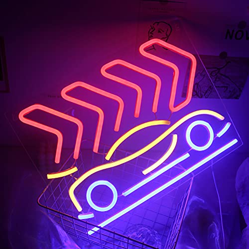 Car Led Neon Sign Acrylic Modern Wall Decoration 17’’x13’’ w/ USB Switch