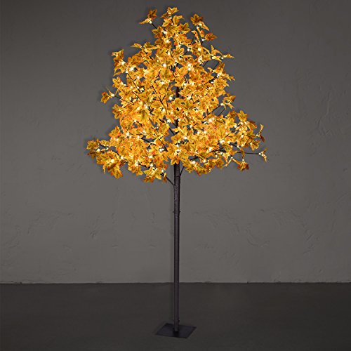 Artificial Lighted Maple Tree Warm White Fall Decorations