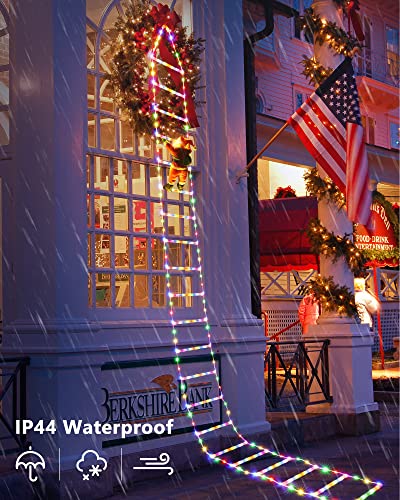 10ft Christmas Decorative Ladder Lights w/ Santa Claus