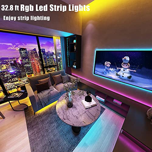 Led Strip Lights  Bluetooth Smart App Control Music Sync Color Changing RGB Led Light Strip with Remote