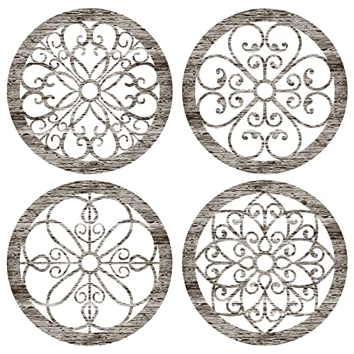 4 Pack Thicken Modern Wall Wood Decor