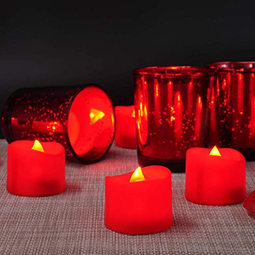 Pack of 24 LED Flameless Tea Lights w/ Batteries