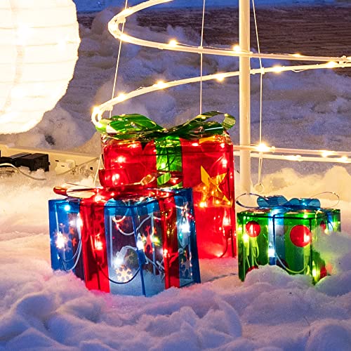 Christmas Lighted Boxes Decoration