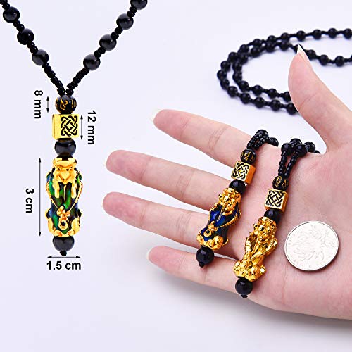 4 Piece Feng Shui Pi Xiu Pi Yao Bracelet Necklace Set