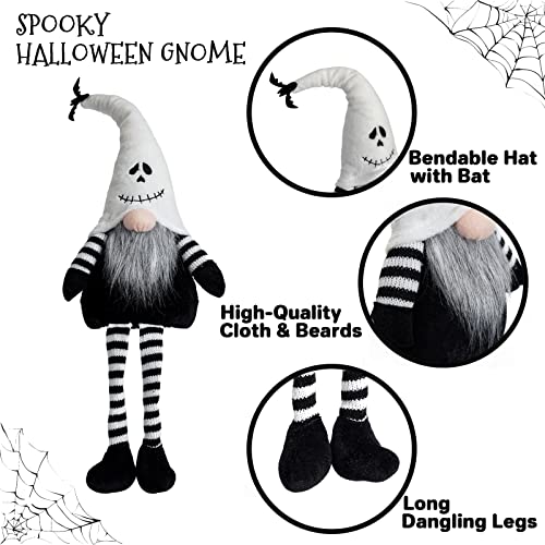 Lighted Halloween Witch's Broom, Spooky Halloween Party Decorations Home Ornament