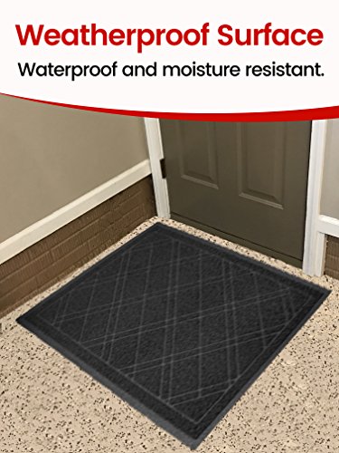 Universal Doormat |  XL Size 42” x 35” | Anti-Slip Durable & Washable | Low Profile, Dirt & Dust Absorber