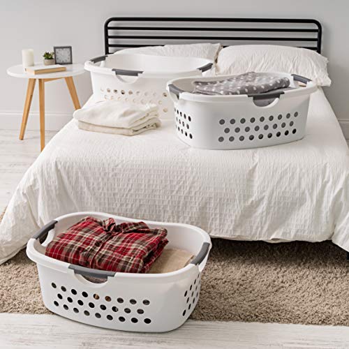 Comfort Carry Laundry Basket, White