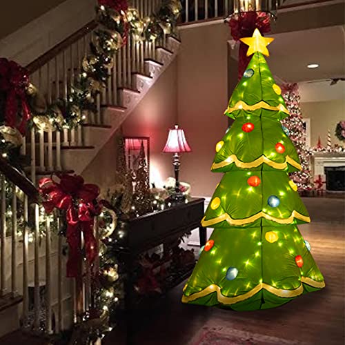 7Ft Inflatable Christmas Tree w/ LED Yard Decoration