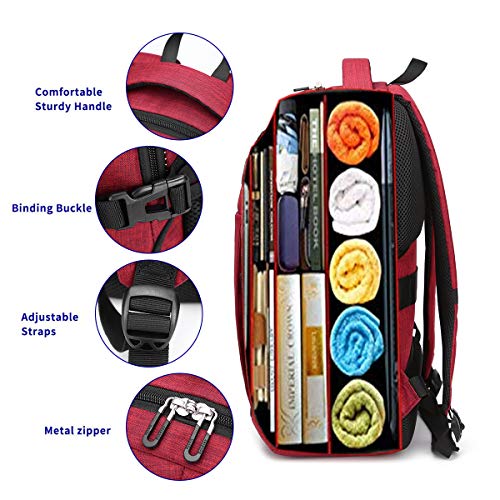 Anti Theft Laptop/Travel Backpacks Bookbag w/ USB Charging Port Fits 15.6 Inch Laptop