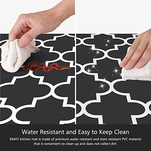 [2 PCS] Kitchen Cushioned Anti-Fatigue Floor Mat, Heavy Duty PVC Ergonomic