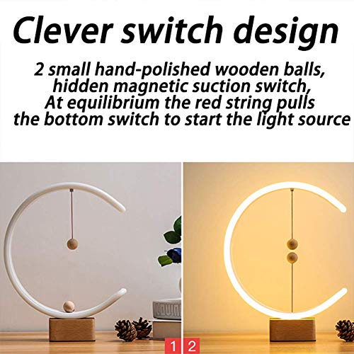 Modern LED Desk Lamp Smart Magnetic Suspension Balance Light