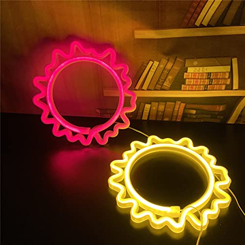 Sun Neon Led Signs w/ USB or Battery Operated for Home Decoration