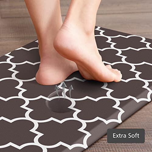 [2 PCS] Kitchen Cushioned Anti-Fatigue Floor Mat, Heavy Duty PVC Ergonomic