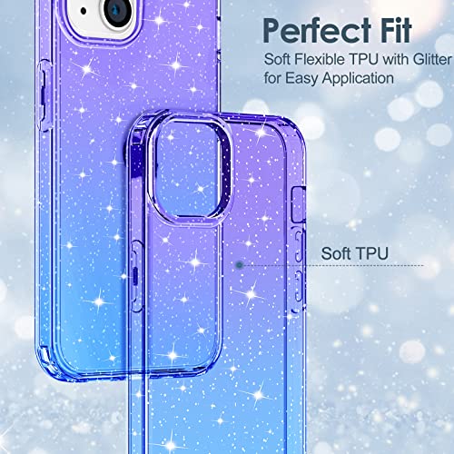 Slim Case for iPhone 13 Soft Liquid Silicone Gel Rubber Bumper, Anti-Scratch Microfiber Lining