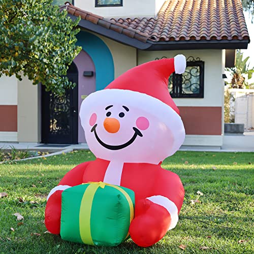 4.5 FT Christmas Inflatables Snowman w/ LEDs