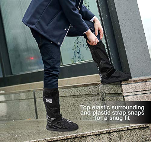 Waterproof Rain Shoe Covers Slip Resistance-  Black