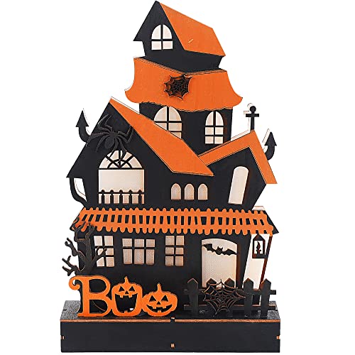 Wooden Home Halloween Tabletop Decorations