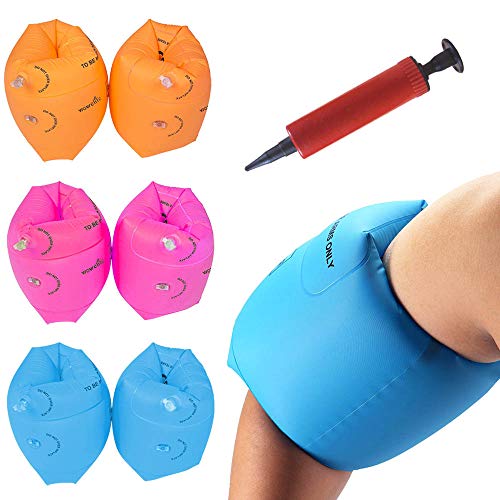 6 Pack PVC Kids Children Adult Swimming Arm Float Ring