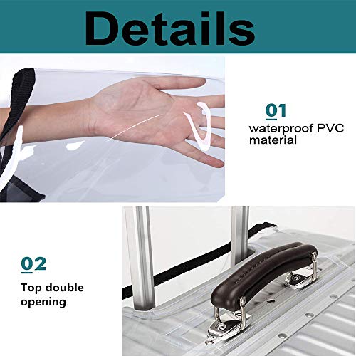 Clear PVC Suitcase Cover Protectors for Wheeled Suitcase
