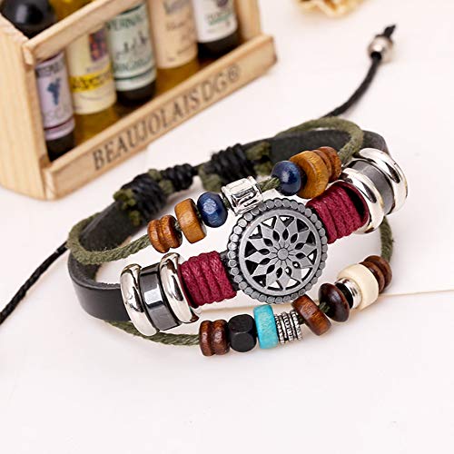 Bohemian Wind Beaded Multilayer Hand Woven Bracelet for Women