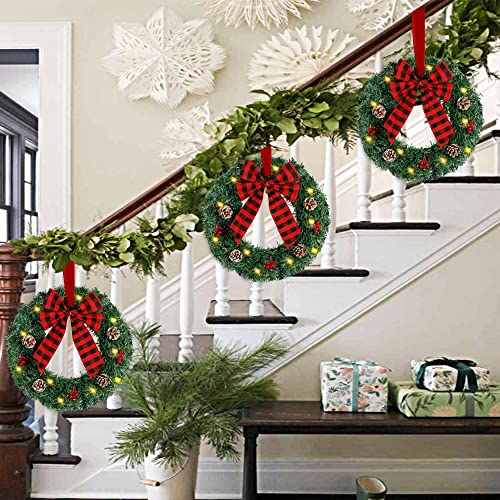 3 Pcs Mini Christmas Wreath Christmas Decoration