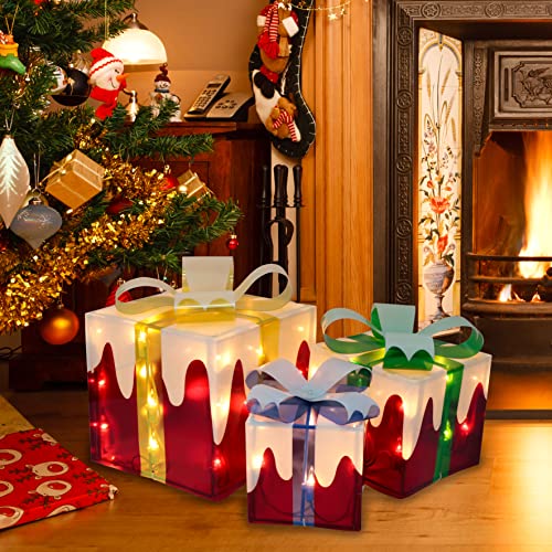 Christmas Lighted Boxes Decoration