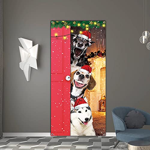 Cute  Christmas Door Cover  Decorations