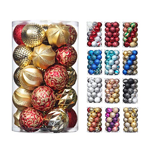 31pcs 2.75in & 1.97in Shatterproof  Balls for  Christmas Decoration