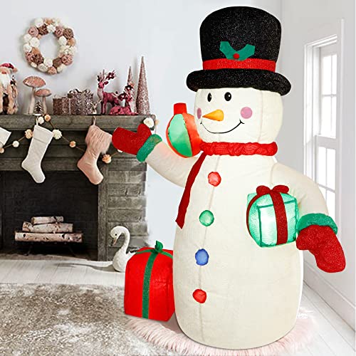 6ft Inflatables Santa/Snowman Christmas Decoration w/ LEDs