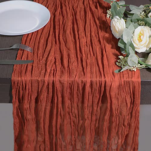 Black Cheesecloth Table Runner, 160inch Long Cheese Cloth Boho Gauze Table Runner