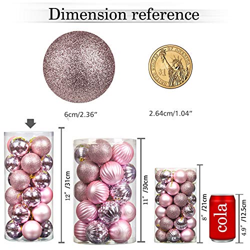 24pcs 2.36in Christmas Balls Decoration