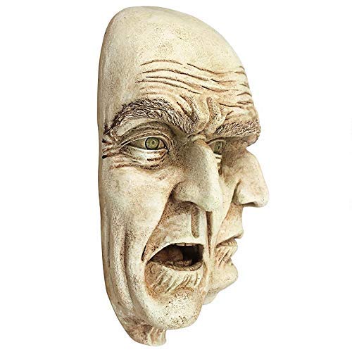 10 inches Faces of a Nightmare Gothic Wall Sculpture,