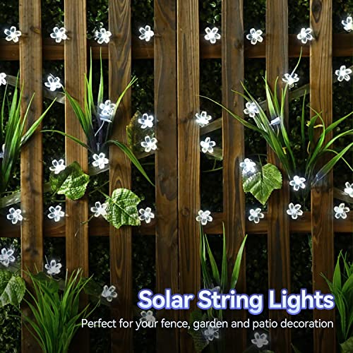 Waterproof Solar Flower Christmas String Fairy Lights