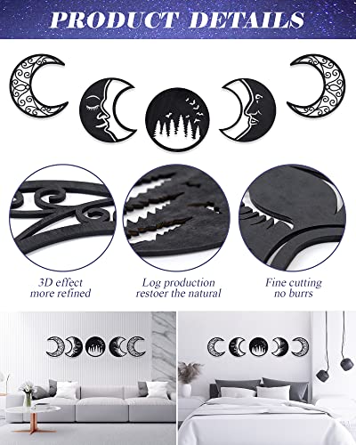 5 Packs Moon Wall Decoration