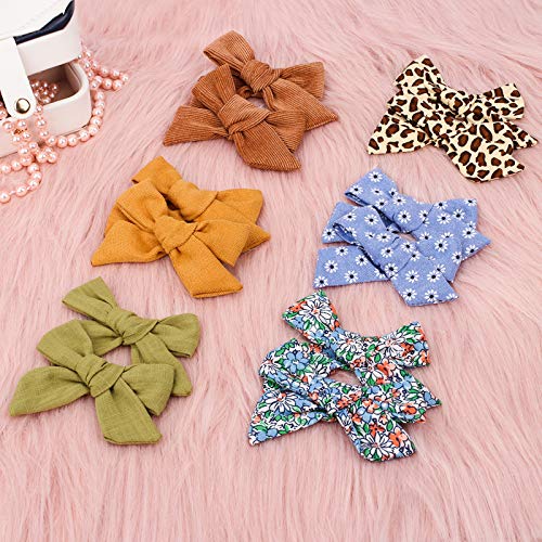 24 PCS Baby Girls Hair Bows Clips 4.5 inch Alligator Clips - One Size