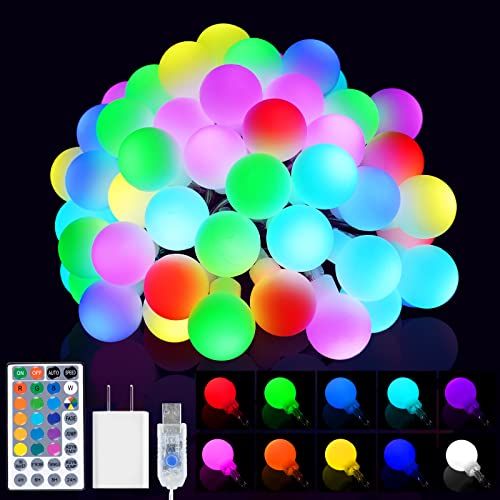 Multicolor Globe Christmas String Lights