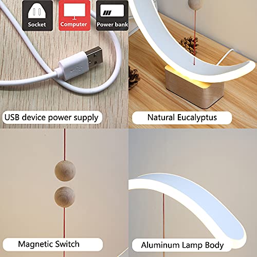 Modern LED Desk Lamp Smart Magnetic Suspension Balance Light