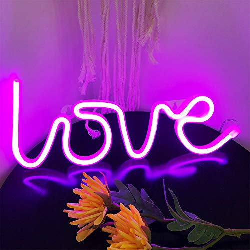 Love Neon Sign USB or Battery Powered Night Light