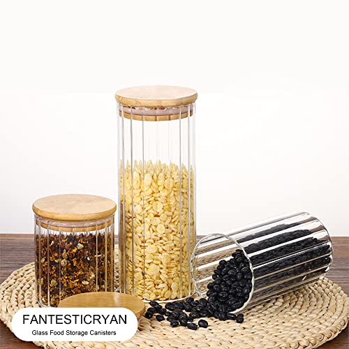 Glass Storage Jars Set of 5